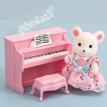 1:12 Lėlių Koala Miniatiūriniai Baldai Modeliavimas Muzikos Electric Piano Apdaila Micro Modelis Mergaitė 