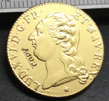 1785 Prancūzija 1 Louis d ' or-Louis XVI Kopijuoti Auksą, Padengtą monetos