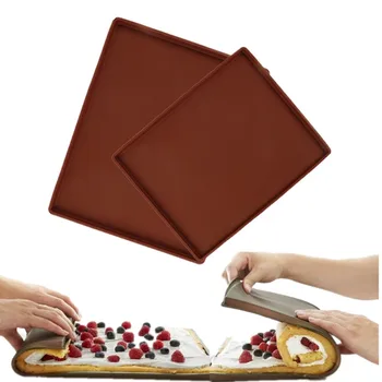 1pc Non-stick Silikono Orkaitėje Pyragą Roll Kilimėlis Funkcinės Kepimo Macaron Torto Padas Šveicarijos Roll Padėklas Bandelėms Bakeware Kepimo Įrankiai