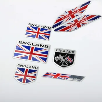 2 Vnt 3D Lydinio Britanijos jungtinė karalystė Jungtinė Karalystė-Anglija Nacionalinės Vėliavos Sparnas logotipas ženklelis Automobilių Lipdukai, Automobilių apdailos TOYOTA