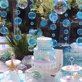 2m Vandenyno Tema Burbulas Girliandas Undinė Gimtadienio Reklama Pagal Jūros Laimingas Gimtadienio Dekoras Vaikų Mergaičių Babyshower Prekes