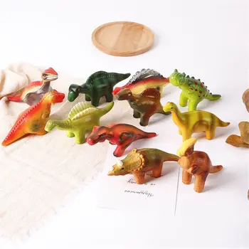 6 Stilių Dinozaurų Plonas Žaislų Rinkinys Lėtai Auga Įtempių Super Minkštas Išspausti Dinozaurų Žaislai