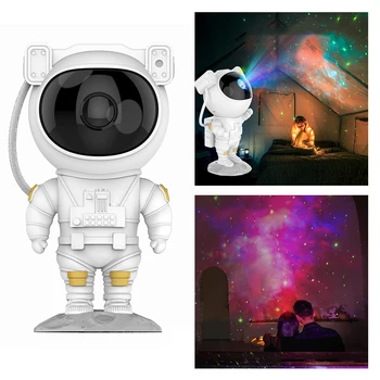 Astronautas LED Nakties Šviesos Projektorius LED Galaxy Projektorius Apdailos Star Astronautas Projekcija Astronautas Miegamojo Lempa Vaikams Dovanos