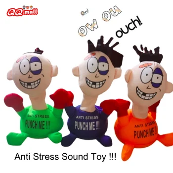 Garso Žaislas Punch Man Anti Stresas Žaislai, Elektriniai Pliušinis Ventiliacijos Žaislas Juokinga Emocinis Ventiliacijos Lėlės Anti-Stresas Punch Man Įdaryti Pav Dolll