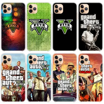 Grand Theft Auto, GTA V 5 6 Silikoninis Telefono dėklas skirtas Apple iPhone 
