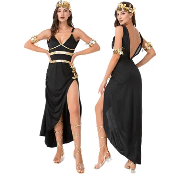 Karnavalas Šalies Egzotinių Egipto Kleopatra, Cosplay Kostiumai, Moterims Senovės Romos Princesė Graikų Deivė Šalis Suknelė