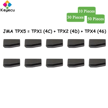 KEYECU 10 30 50 Vienetų BVI TPX5 Keramikos Chip Atsakiklis Chip = TPX1(4C) + TPX2(4D) + TPX4(46) ( Anglies )