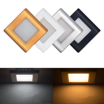 LED Laiptų Šviesos Embedded sienos koja šviesos diodų (led) Žingsnis Lempos trapų šviesa Koridoriaus saugos nakties šviesa 86 montažinė dėžutė, 220V