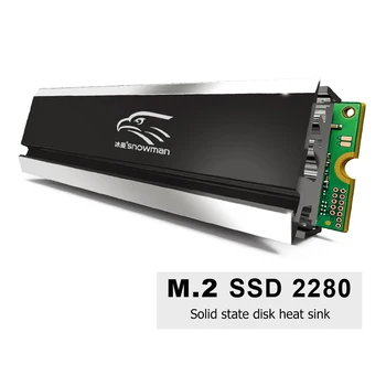 M. 2 SSD Aušintuvo Heatsink su Elastomeriniai Tvirtinimo detalės 2280 Kietojo Standžiojo Disko Radiatoriaus Aušinimo Šilumos Trinkelėmis Kompiuterių Priedai