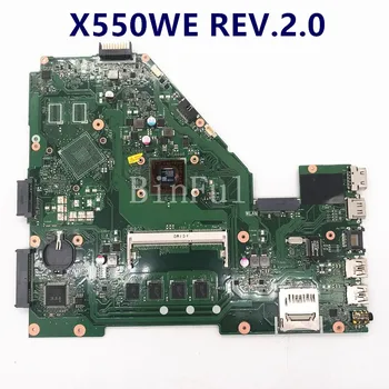 Mainboard ASUS X550E X550WE X550EP F552E X552E X552EP APS.2.0 laotop Plokštė Su 4G RAM /E2-6110 4 100% Visiškai Išbandytas GERAI