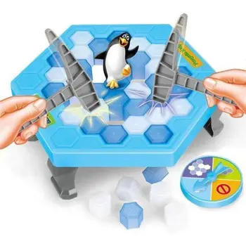 Mielas Pingvinas Spąstus Ledo Pertraukiklis Žaidimas Pingvinas Blokuoti Žaislas Juokingas Šeimos Žaidimas Vaikams Berniukams, Mergaitėms Dovanų