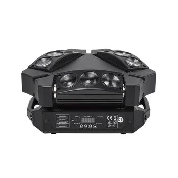 Mini DJ Disco Voras Šviesos 9X12W RGBW Juostelės LED Šviesos Juda Galvos Šviesos Juosta Šalies Muzikos profesionaliojo Scenos Apšvietimo Efektus