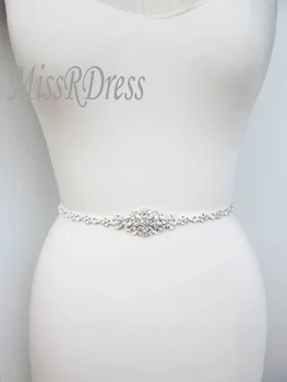 MissRDress Vestuvių Suknelė, Diržas Kristalų Nuotakos Diržo Varčios Diamond Vestuvių Varčios Plonas Cirkonio Vestuvių Diržas Moterų Suknelė JK868