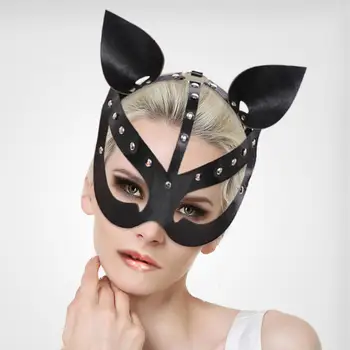 PU Odos Katės Kaukė Maskuotis Karnavalinių Kostiumų Priedai Lankelis Fancy Dress Ball