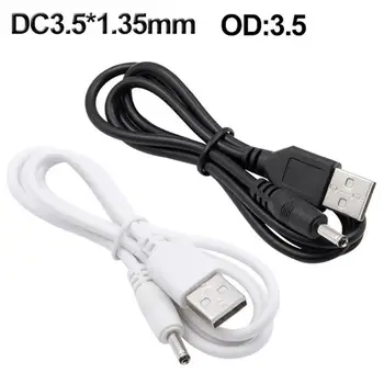 USB DC3.5 * 1.35 mm, Apvali Skylė Mažas Garsiakalbis Įkrovimo Kabelis 5v Maitinimo Laidas, 3,5 mm Įkrovimo Kabelis