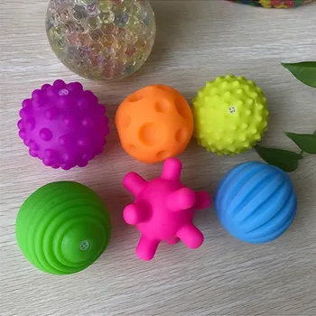 Vaikai Kamuolį Ranka Jutimo Žaislas Tekstūruotos Gumos Multi Lytėjimo Pojūčius Touch Vystymosi Švietimo Pripučiami Minkšti Žaislai