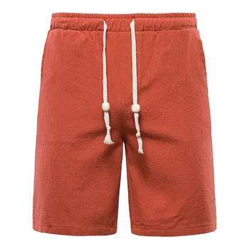 Vyriški medvilniniai skalbiniai šortai mados Namų vientisos spalvos Kvėpuojantis vasaros atsitiktinis šortai Vyrų Paplūdimio Šortai