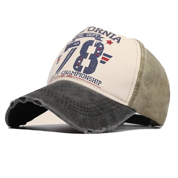 Vyrų Beisbolo kepuraitę Moterų Vasaros Trucker Bžūp Skrybėlę Tėtis skrybėlę Snapback Spausdinimas 78 Medvilnės Nuplauti Džinsinio audinio Dangtelis Vyrų Paplūdimio Šukuosena