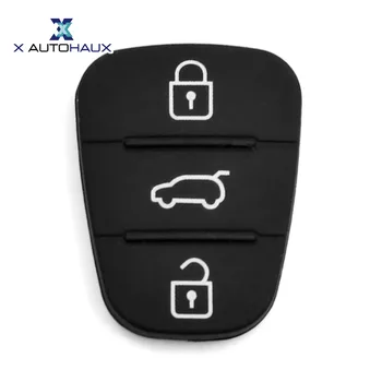 X AUTOHAUX 3 Mygtukai Automobilio Nuotolinio Fob Atveju Įterpti Gumos Padas Klaviatūra Pakeitimo Raktas Fob Padengti Skirti 