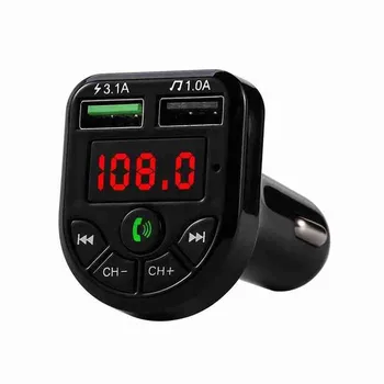 FM Siųstuvas Bluetooth 5.0 FM Moduliatorius Žaidėjas Belaidė laisvų Rankų Automobilinis MP3 Garso Imtuvas Dual USB Greitas Įkroviklis 3.1